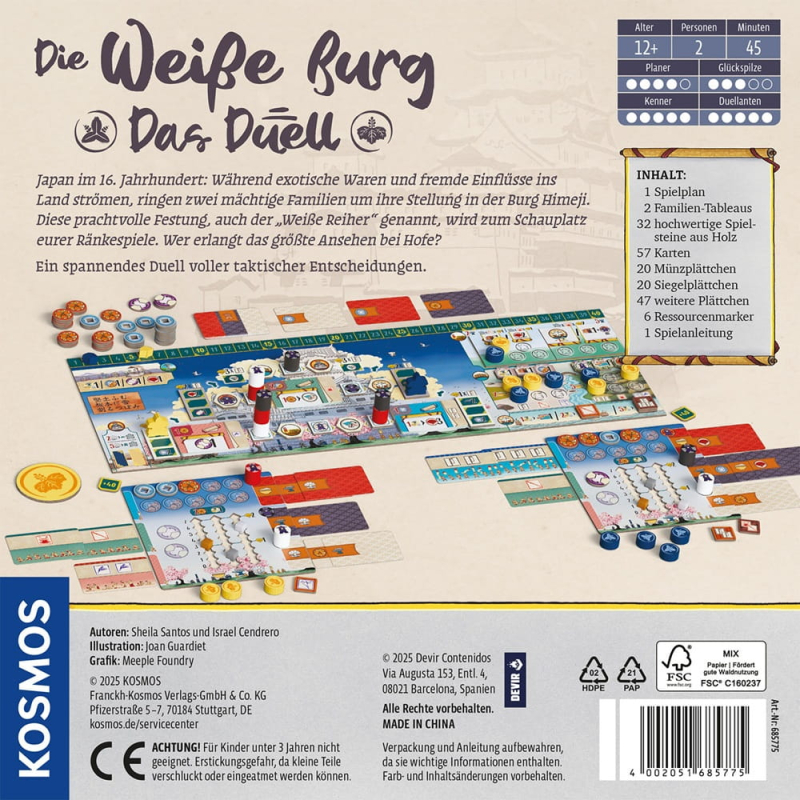 Die weiße Burg - Das Duell - Brettspiel