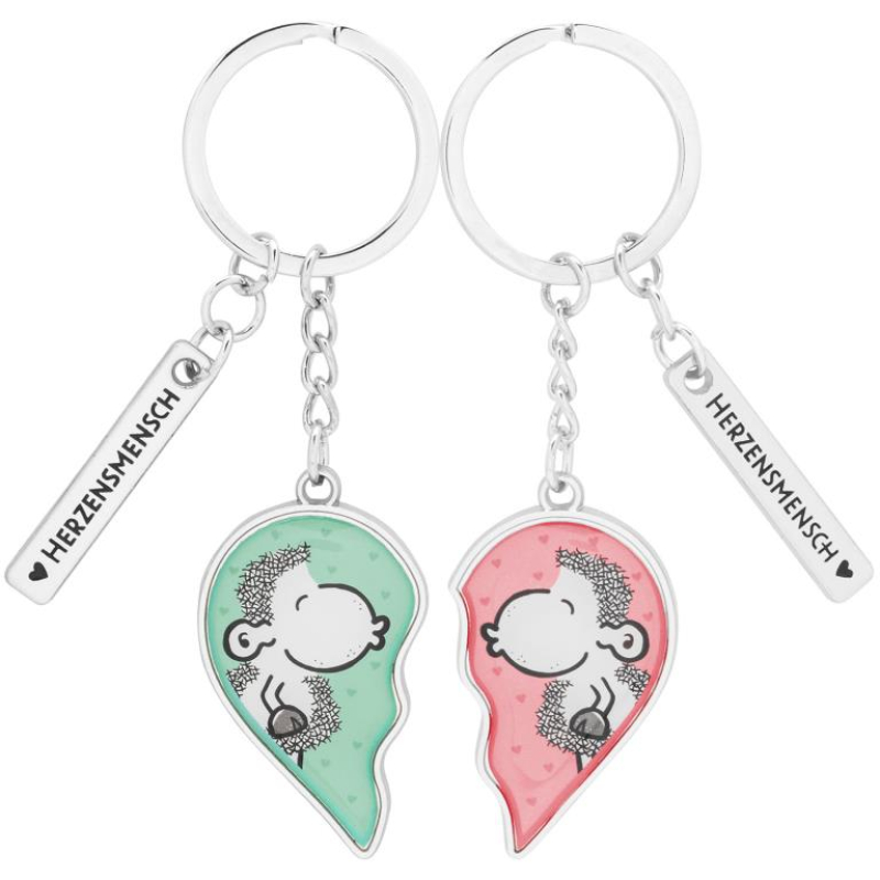 sheepworld - Herz - Schlüsselanhänger-Set