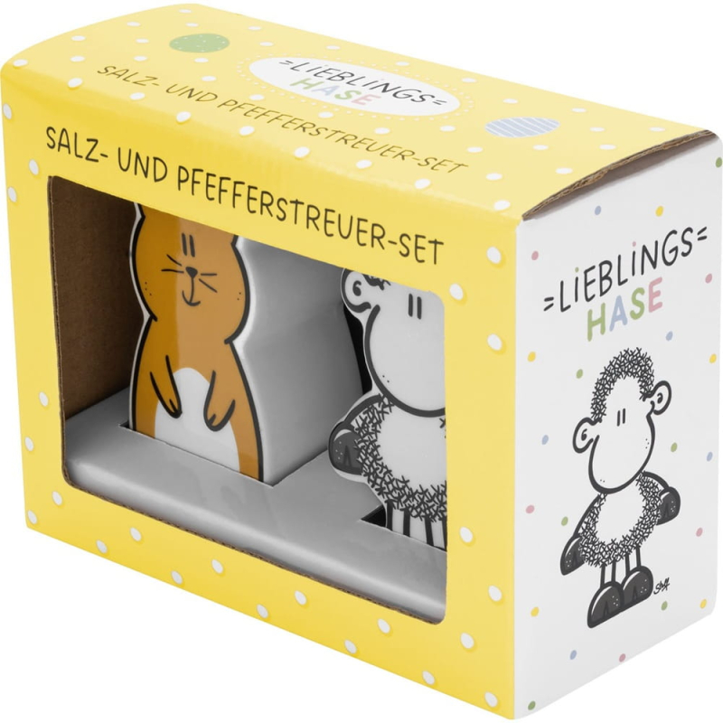 sheepworld - Lieblingshase - Salz- und Pfefferstreuer-Set