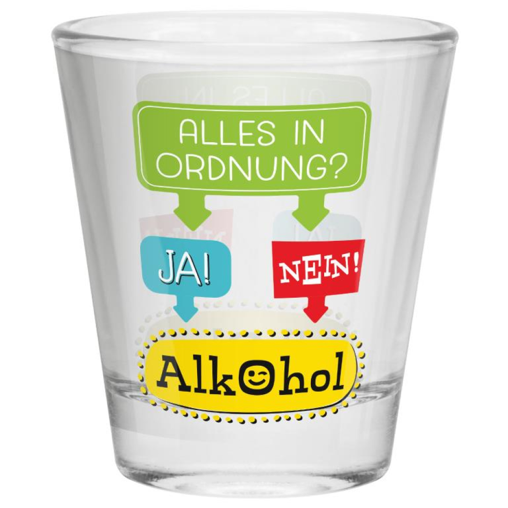 sheepworld - Ordnung - Schnapsglas