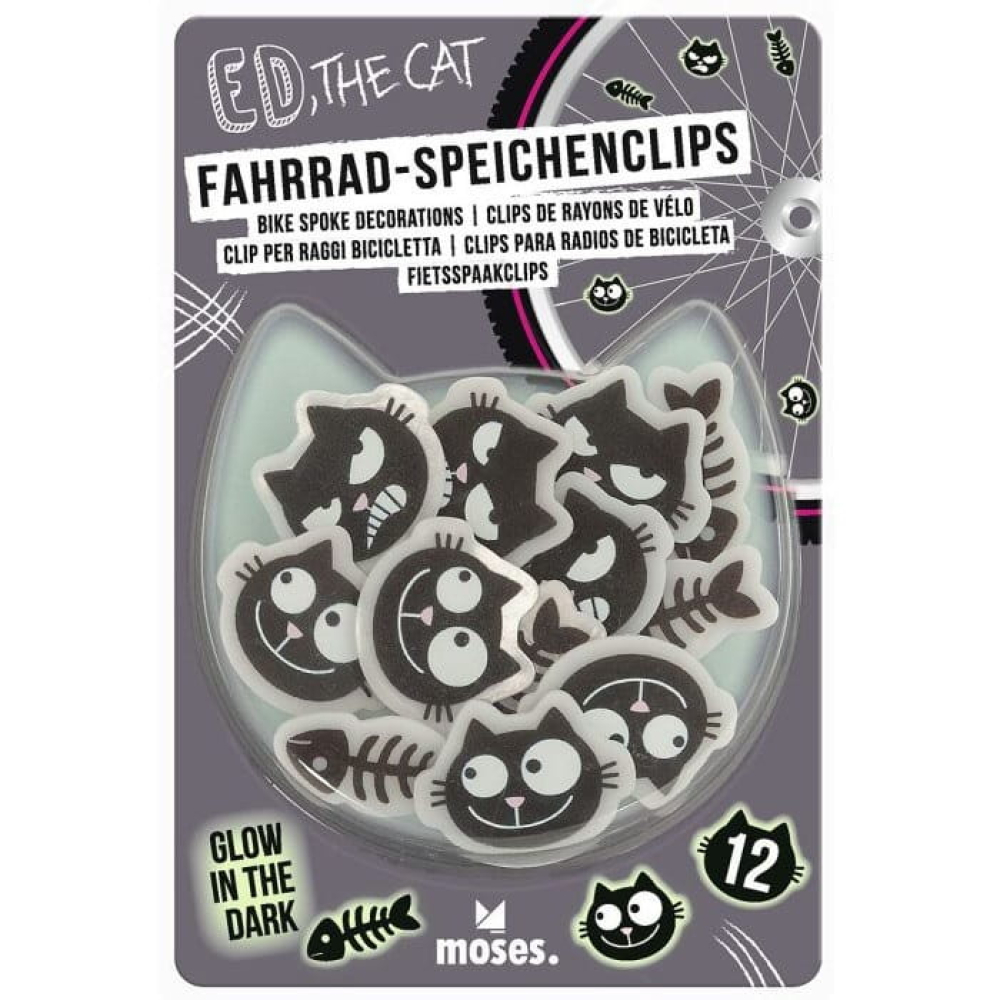 Ed, the Cat Fahrradspeichen-Clips