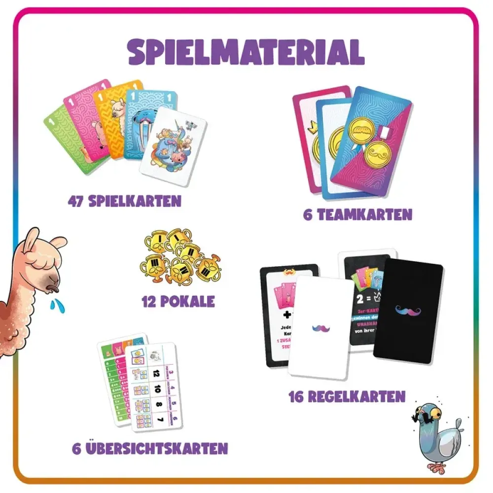 Moustache - Kartenspiel Spielmaterial