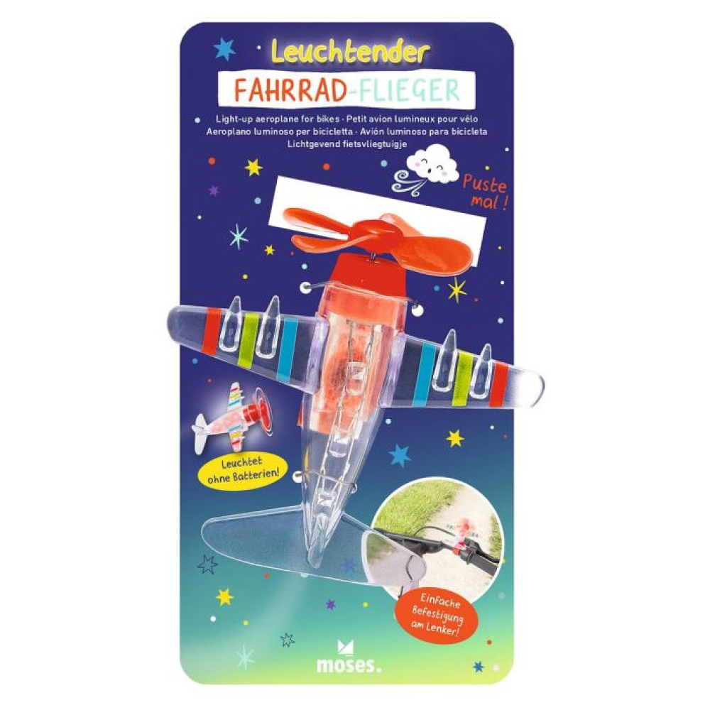 Leuchtender Fahrrad-Flieger rot