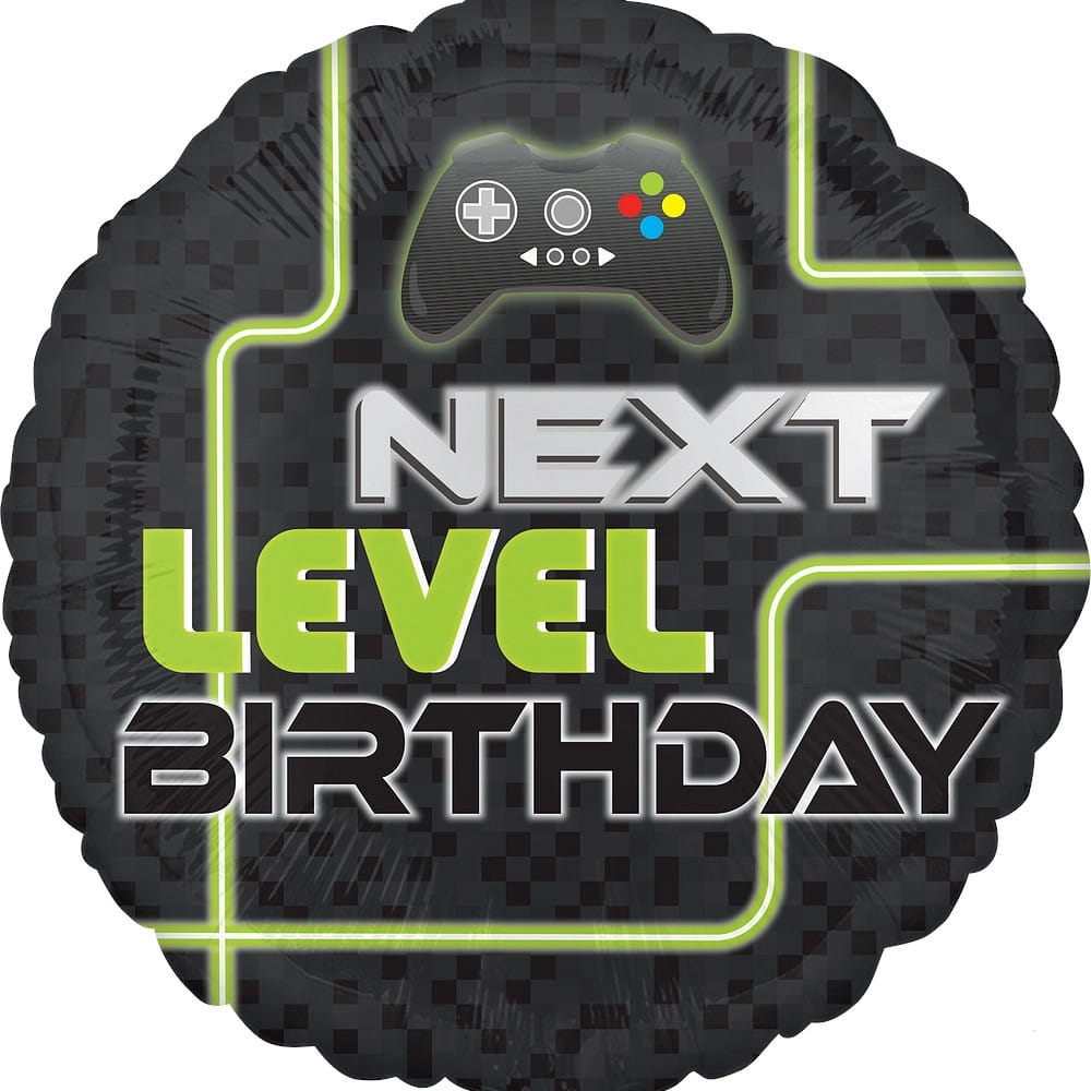 Folienballon - Level Up Birthday