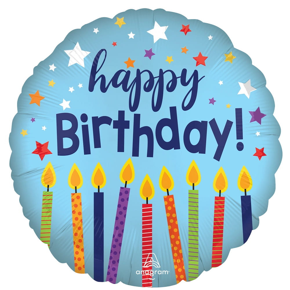 Folienballon - Satin Happy Birthday Celebrate