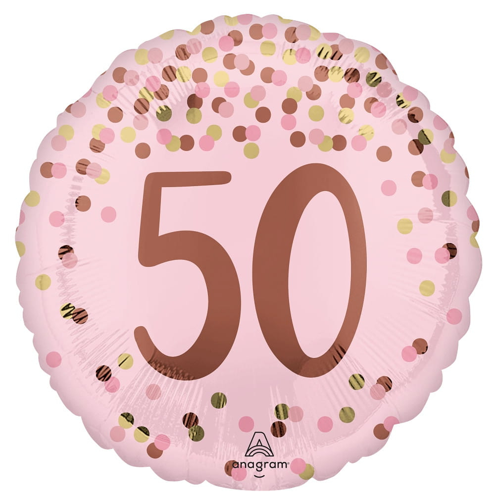 Folienballon - Pretty Pink 50th Birthday