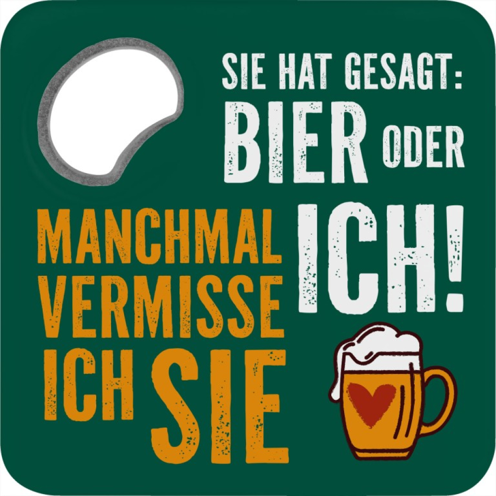 sheepworld - Vermisse - Untersetzer mit Flaschenöffner