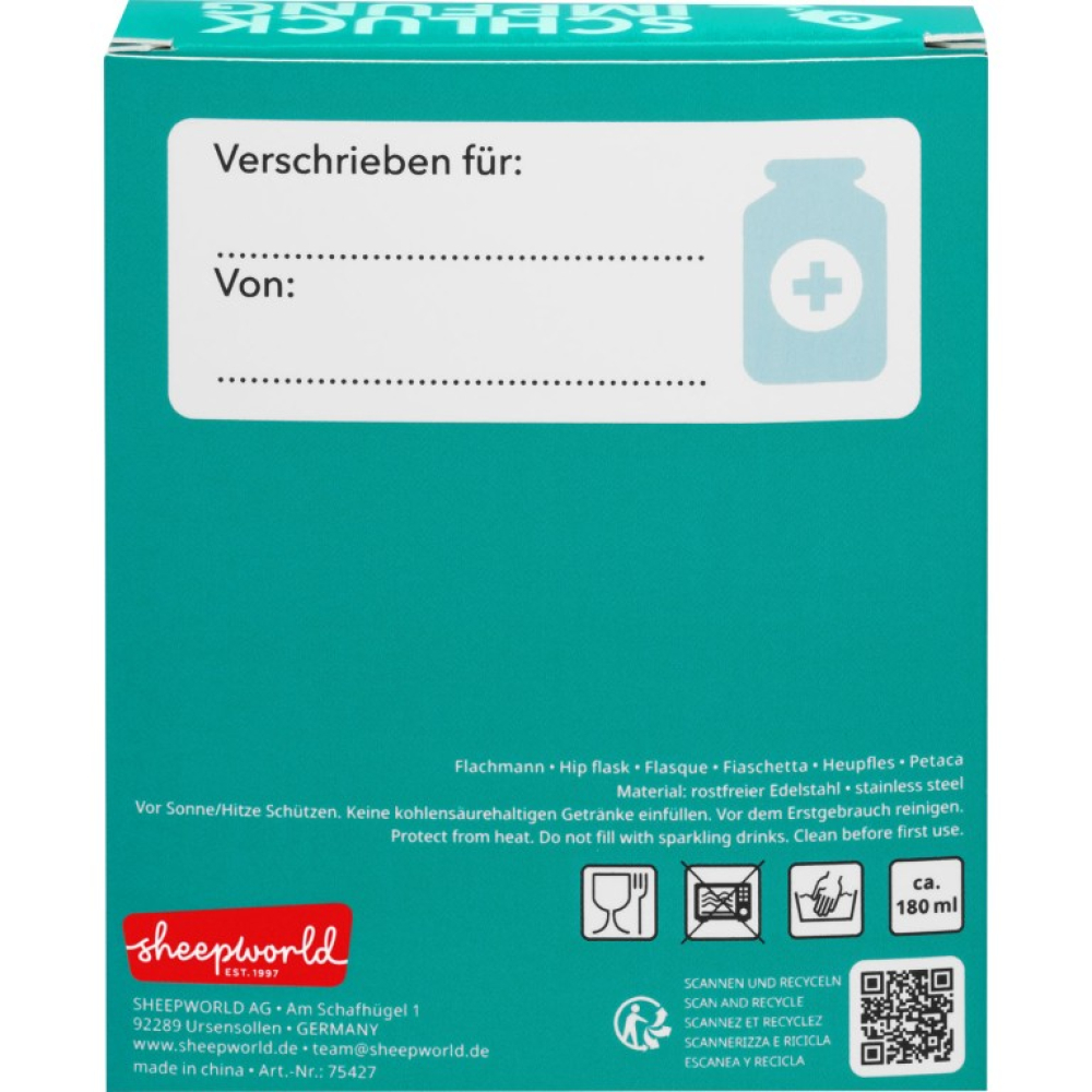 sheepworld Schluckimpfung - Flachmann